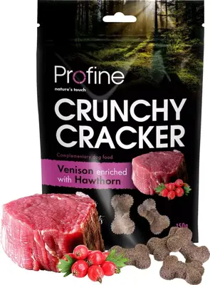 Profine Crunchy Cracker hert & meidoorn 150g