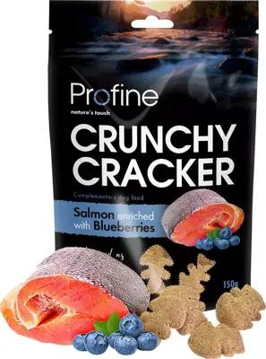 Profine Crunchy Cracker zalm & blauwe bessen 150g