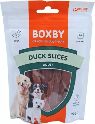 Proline Boxby duck slices, 90 gram - afbeelding 1
