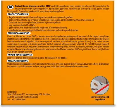Protect Home Ultrasonic muis en rat 80m2 - afbeelding 2