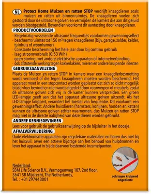 Protect Home Utrasonic Muis&Rat 150m2 - afbeelding 2