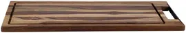Pure Rose Wood serveerplank recht met sapgoot 49 cm - afbeelding 2