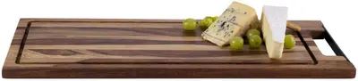 Pure Rose Wood serveerplank recht met sapgoot 49 cm - afbeelding 4