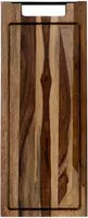 Pure Rose Wood serveerplank recht met sapgoot 49 cm - afbeelding 1