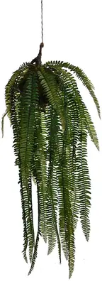 Pure Royal kunst hangplant varen 73cm groen - afbeelding 1