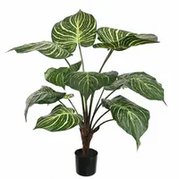 Pure Royal kunstplant alocasia zebrina 90cm groen - afbeelding 1