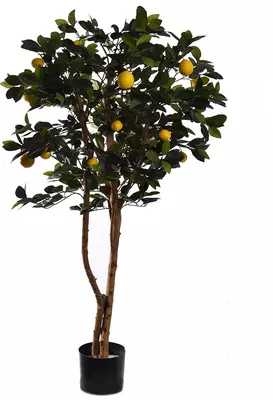 Pure Royal kunstplant citroen 150cm groen, geel - afbeelding 1