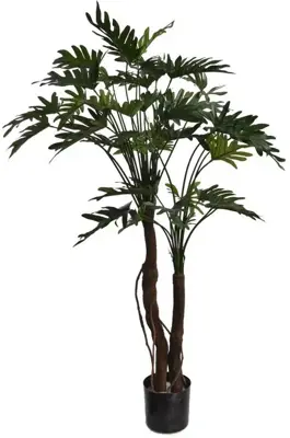 Pure Royal kunstplant philodendron selloum 130cm groen - afbeelding 1
