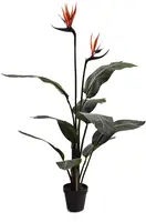 Pure Royal kunstplant strelitzia paradijsvogelplant 100cm groen - afbeelding 1
