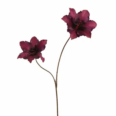 Pure Royal kunsttak amaryllis 86cm aubergine - afbeelding 1