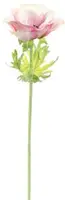 Pure Royal kunsttak anemone 60cm creme, roze - afbeelding 1