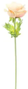 Pure Royal kunsttak anemone 60cm perzik - afbeelding 1