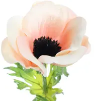 Pure Royal kunsttak anemone 60cm perzik - afbeelding 2