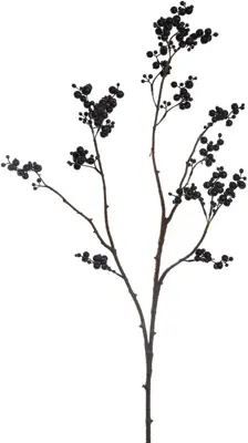 Pure Royal kunsttak bessen 72cm zwart - afbeelding 1