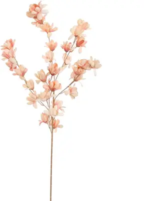 Pure Royal kunsttak bloem 85cm perzik - afbeelding 1