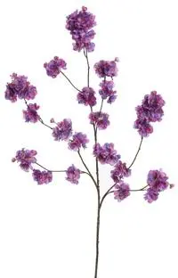 Pure Royal kunsttak bloesem 130cm paars - afbeelding 1