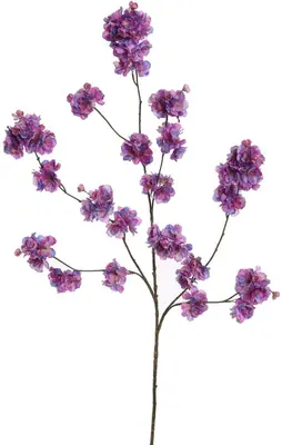 Pure Royal kunsttak bloesem 130cm paars - afbeelding 1