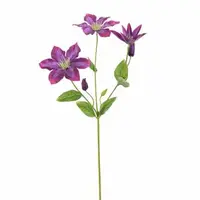 Pure Royal kunsttak clematis 67cm paars - afbeelding 1