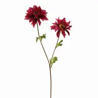 Pure Royal kunsttak dahlia 64cm bordeaux - afbeelding 1
