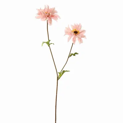 Pure Royal kunsttak dahlia 64cm lichtroze - afbeelding 1