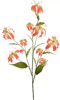 Pure Royal kunsttak gloriosa 125cm oranje - afbeelding 1