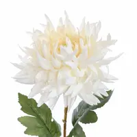 Pure Royal kunsttak grote chrysant 76cm crème - afbeelding 2