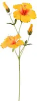Pure Royal kunsttak hibiscus 75cm geel - afbeelding 1