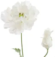 Pure Royal kunsttak klaproos 75cm crème - afbeelding 2