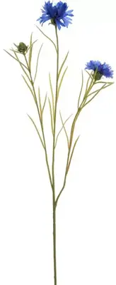 Pure Royal kunsttak korenbloem 66cm blauw - afbeelding 1