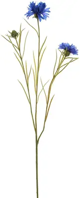 Pure Royal kunsttak korenbloem 66cm blauw - afbeelding 1