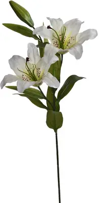 Pure Royal kunsttak lelie 86cm creme - afbeelding 1