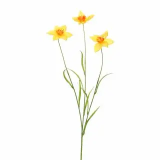 Pure Royal kunsttak narcis 70cm geel - afbeelding 1