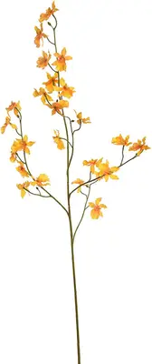 Pure Royal kunsttak orchidee 100cm geel - afbeelding 2