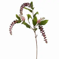 Pure Royal kunsttak phytolacca americana 74cm bordeaux - afbeelding 1