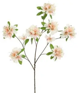 Pure Royal kunsttak rhododendron 100cm perzik - afbeelding 1