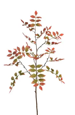 Pure Royal kunsttak rhus typhina 130cm groen, rood - afbeelding 1