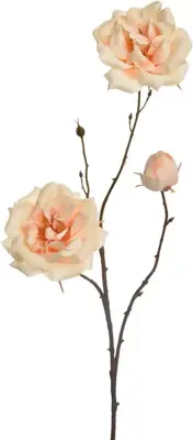 Pure Royal kunsttak roos 69cm geel - afbeelding 1