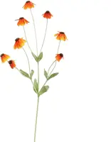 Pure Royal kunsttak rudbeckia 88cm oranje - afbeelding 1