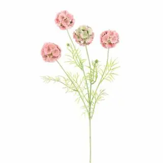 Pure Royal kunsttak scabiosa 60cm roze - afbeelding 1