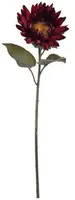 Pure Royal kunsttak zonnebloem 70cm bordeaux - afbeelding 1