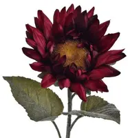 Pure Royal kunsttak zonnebloem 70cm bordeaux - afbeelding 2