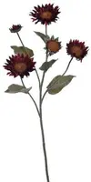 Pure Royal kunsttak zonnebloem 76cm bordeaux - afbeelding 1