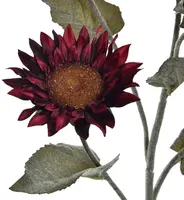 Pure Royal kunsttak zonnebloem 76cm bordeaux - afbeelding 3