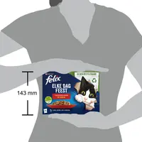 PURINA® FELIX Elke Dag Feest Countryside Selectie in Gelei recyclable pouch 12x85g Multipack - afbeelding 2