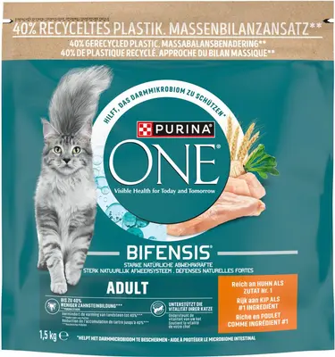 Purina One Adult kattenvoer kip 1,5kg - afbeelding 1