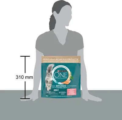 Purina One Adult kattenvoer zalm 1,5kg - afbeelding 3