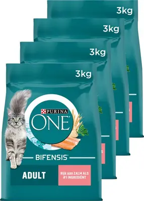 Purina One Adult kattenvoer zalm 3kg - afbeelding 5