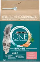 Purina One Adult kattenvoer zalm 3kg - afbeelding 1