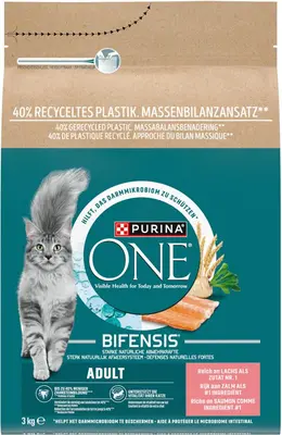 Purina One Adult kattenvoer zalm 3kg - afbeelding 2