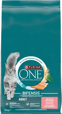 PURINA ONE Adult Rijk aan Zalm kattenvoer 7,5kg - afbeelding 1